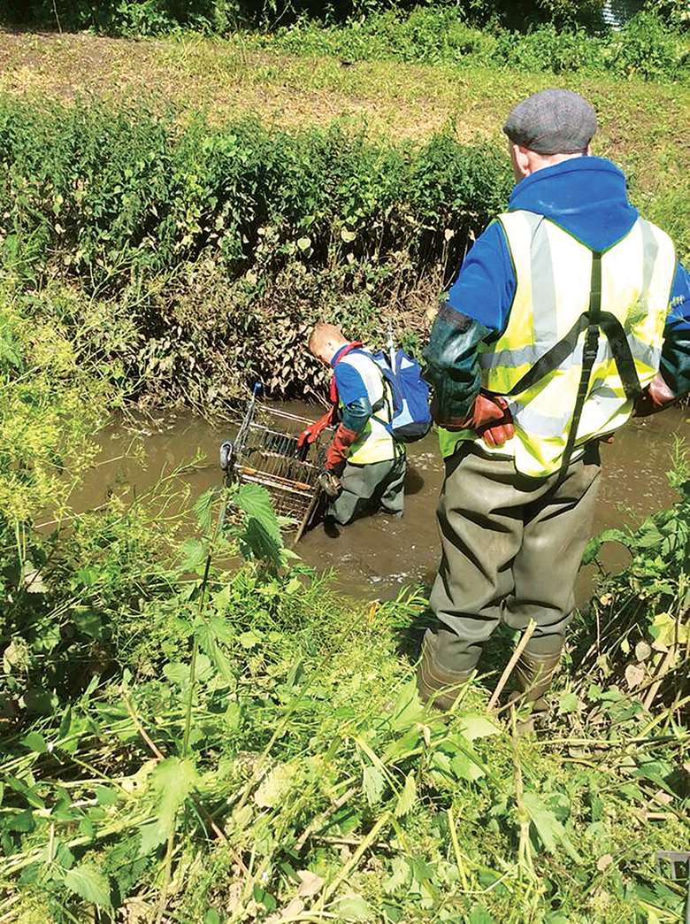 The Environment Agency approached Newcastle YOT about “cleaning-up” waterways