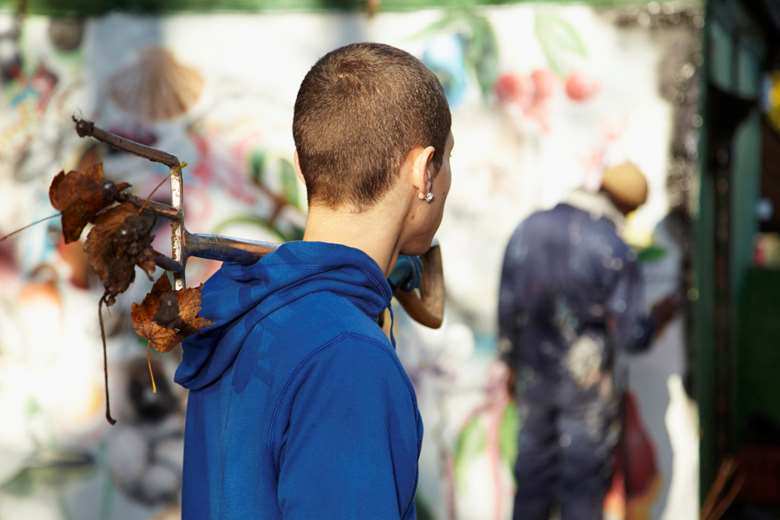 Young offenders worked on allotments as part of the scheme. Image: Tom Campbell