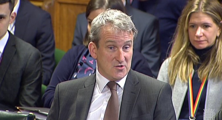 Education Secretary Damian Hinds answered questions on Brexit "no deal" planning today. Picture: Parliament TV