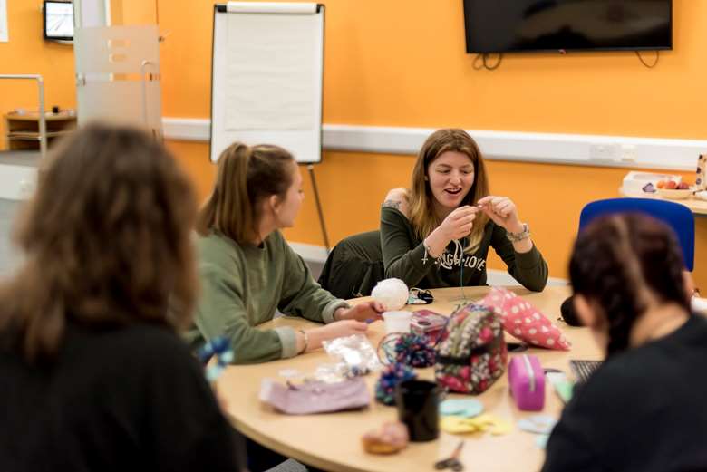 Young people connect at youth work hub Youth Focus: North East, which has previously benefitted from the Belong programme