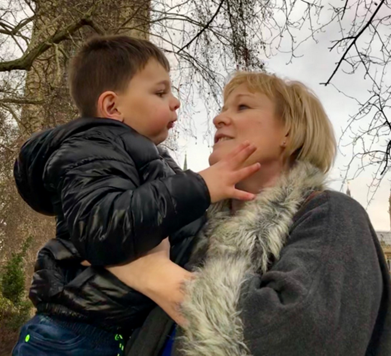 MP Tom Tugendhat has introduced a bill supporting Paula Hudgell and her adoptive son Tony (both pictured), who was a victim of child cruelty