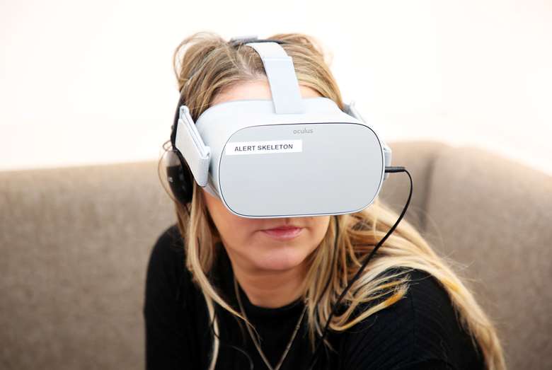Social workers say virtual reality has boosted their understanding of children's experiences. Cornerstone gives different names the headsets, in this case “Alert Skeleton”, to help them differentiate between software programmes. Picture: stokkete/Adobe Stock