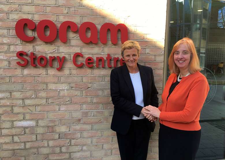 Chief executives Ginny Lunn of Beanstalk and Dr Carol Homden of Coram hope the merger will help boost literacy