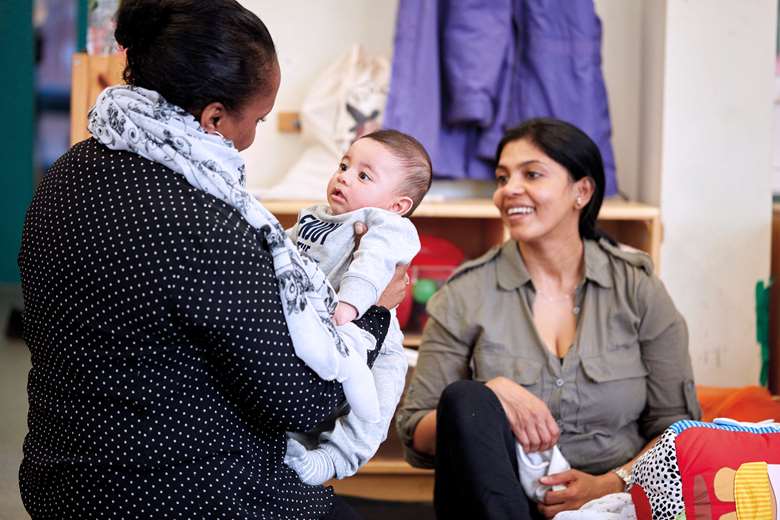 Vulnerable mothers are supported by peers to address their mental health needs