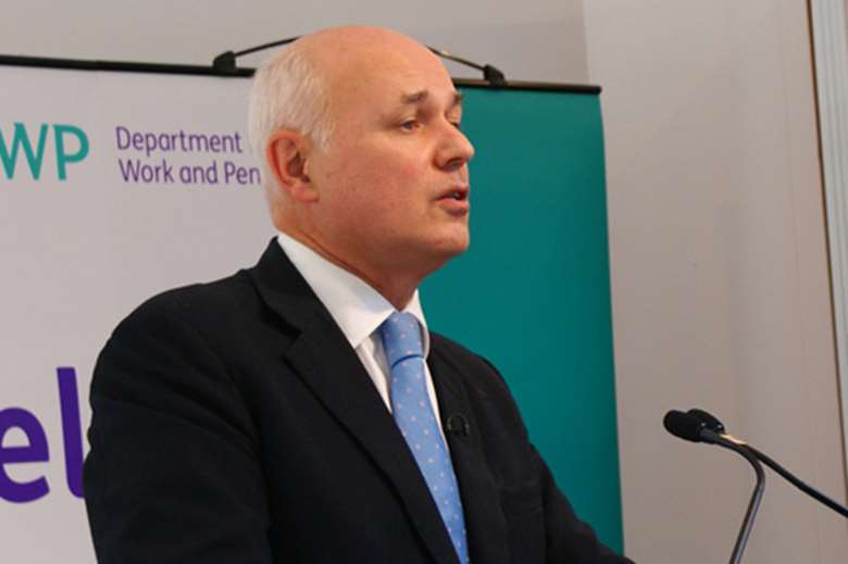 Iain Duncan Smith: expects to move 350,000 children out of poverty by shifting all working age benefit claimants onto the universal credit. Image: Crown copyright