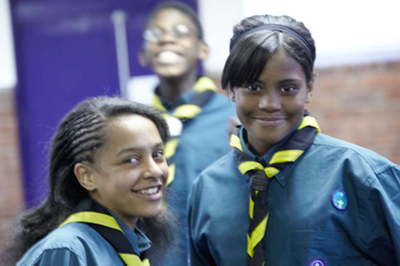 Female youth membership has seen a 6.9 per cent rise in the past year. Image: The Scout Association