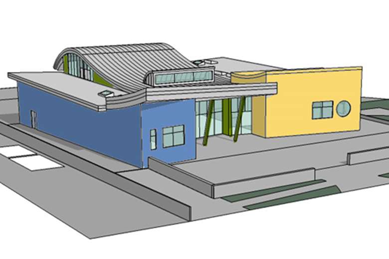 Artist's impression of the Banbury 'hub' youth centre. Image: Oxford Architects