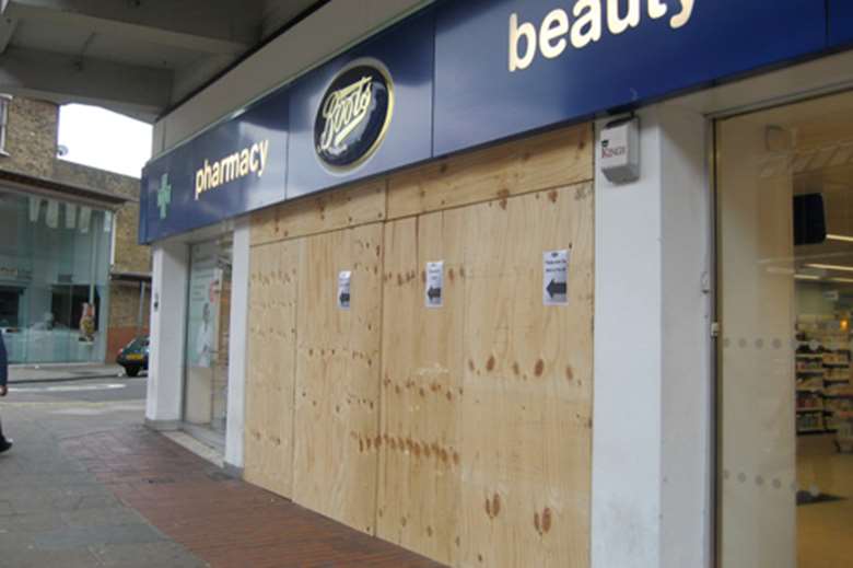 Riots have seen hundreds of shops looted 