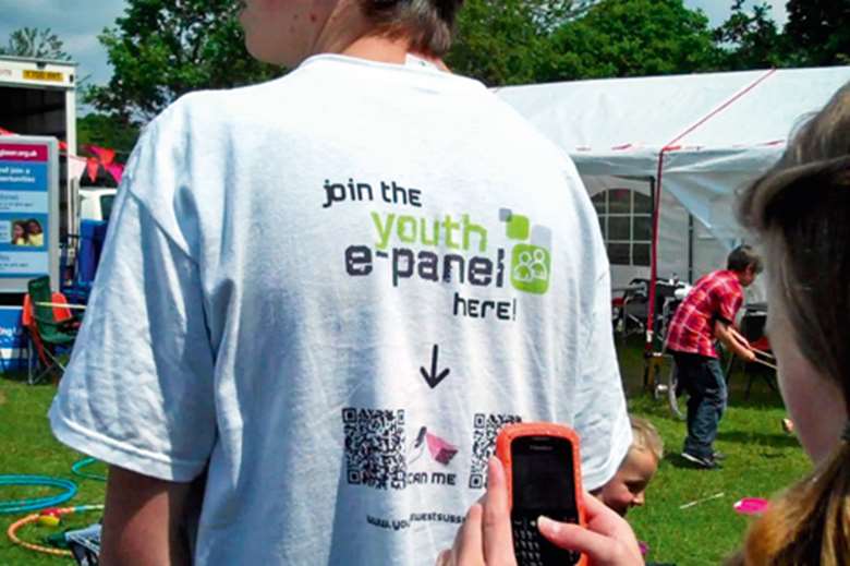 West Sussex used QR codes to help people sign up