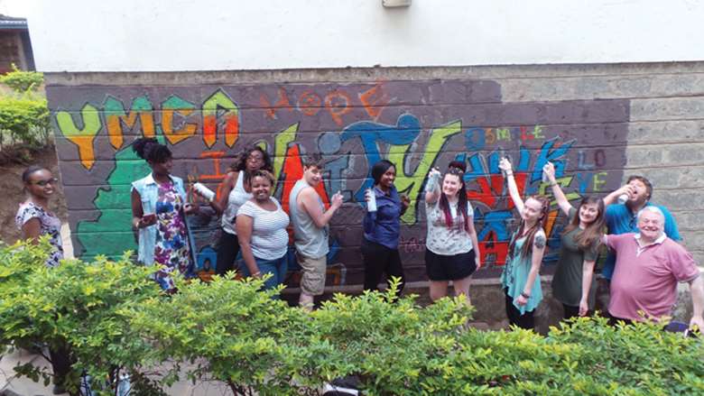 The Kenyan Peacemakers scheme inspired young people in Norfolk to renovate and redecorate a building in their community