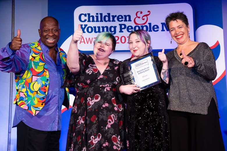 Previous winners celebrate their success at the CYP Now Awards 2019. 