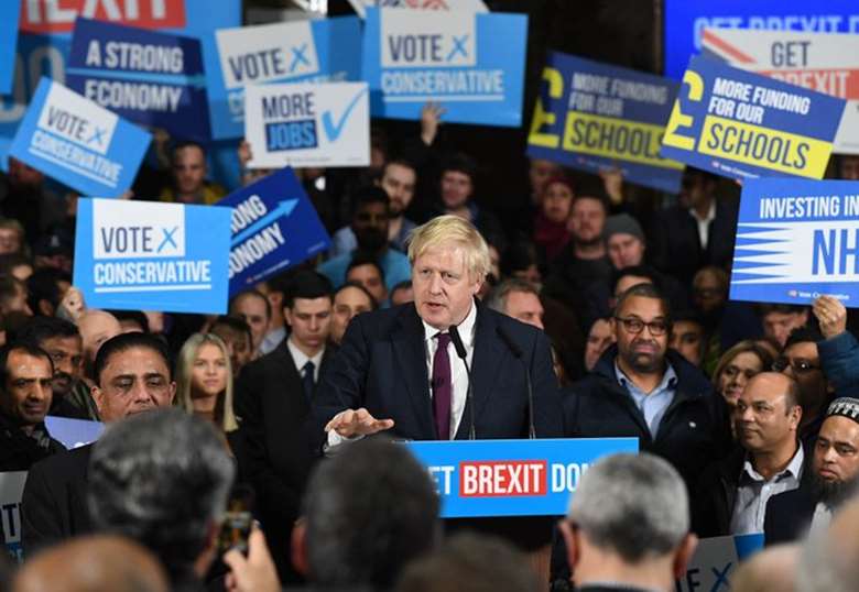 Boris Johnson led his party to victory. Picture: Conservative Party 