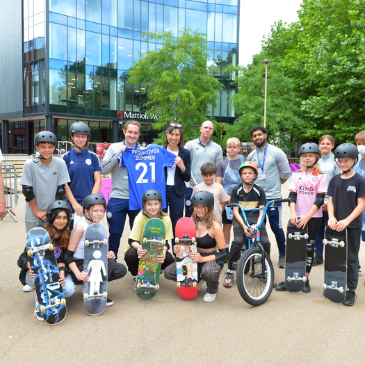Baroness Barran visits Urban Foxes in Leicester. Picture: DCMS