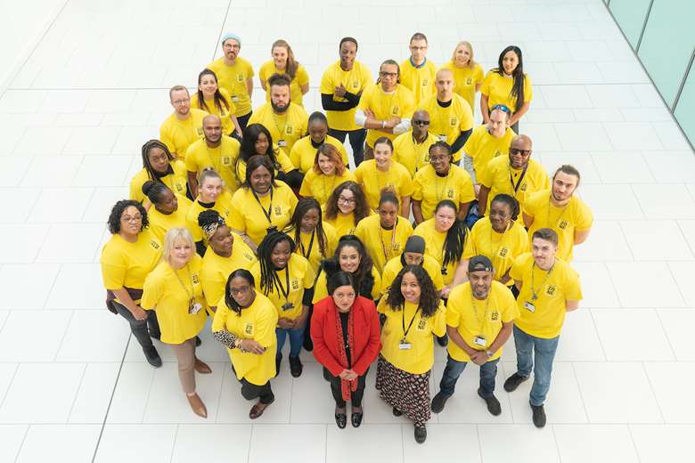 Newham mayor Rokhsana Fiaz welcomes new youth workers. Picture: Newham Council