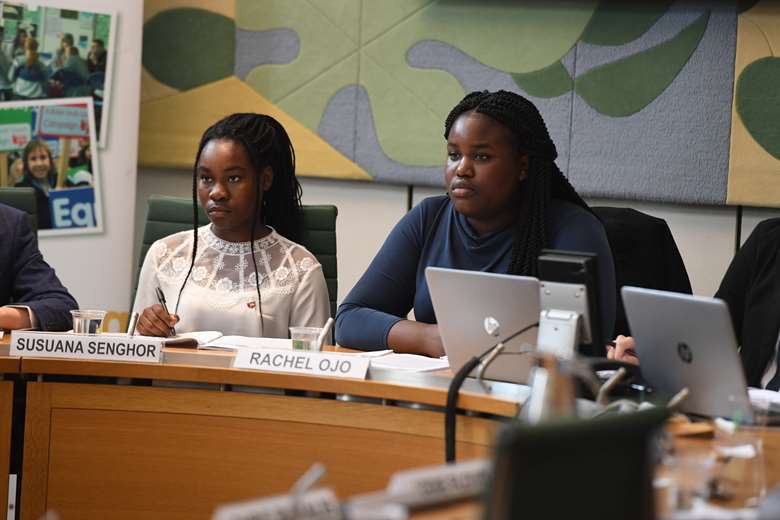 The youth select committee launches its report. Picture: Youth select committee