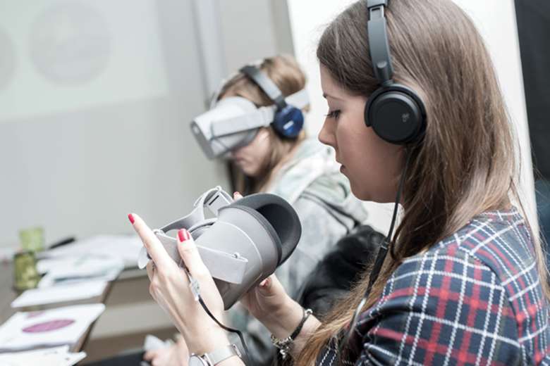 VR headsets give professionals an immersive, first-hand insight into the lives of children who experience abuse or neglect. Picture: Cornerstone Partnership
