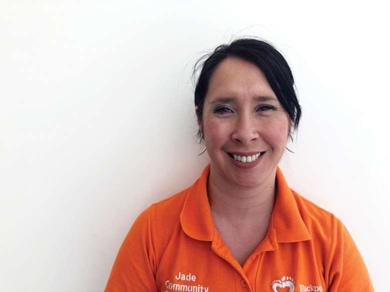 Jade Swain-Veneziale is community connector at Blackpool Better Start