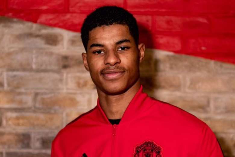 Marcus Rashford is encouraging families to cook together. Picture: Manchester United