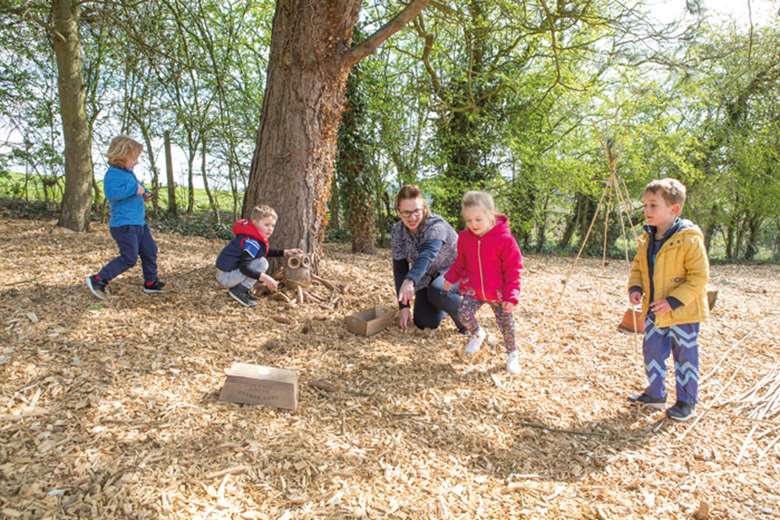 Acorns has been praised by Ofsted for its extensive learning opportunities, including its new outdoor learning space