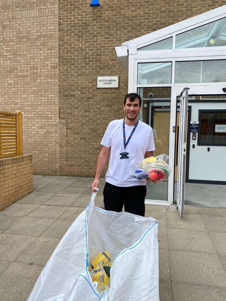 Youth workers in Northumberland delivered 400 sports packs to help young people stay active during the coronavirus lockdown. Picture: Northumberland Council