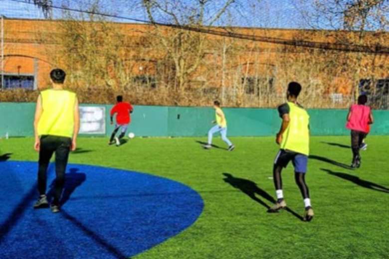 Former unaccompanied children advise others to keep busy by playing sports. Picture: GMIAU