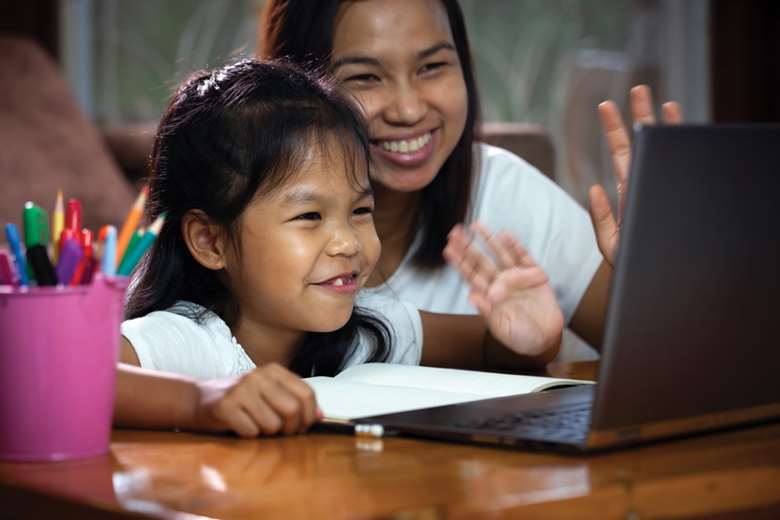 Many parents found that sharing and engaging was easier from the family home. Picture: pingpao/Adobe Stock