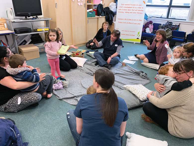 Talk time allows practitioners to share activities and ideas with parents, explain their importance and how to do them at home