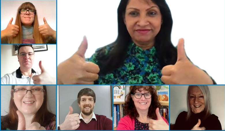 The NDNA are supporting the #ThumbsUpforEarlyYears campaign. Picture: NDNA/Twitter