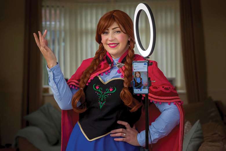Lisa Marchioli makes learning magic by getting into costume for her video lessons