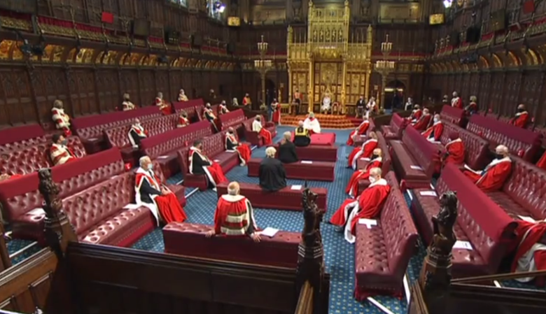 The Queen also announced the government's commitment to education catch-up. Picture: Twitter/House of Lords
