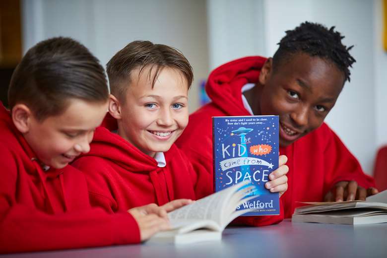 Manchester City Council handed out free books to year 6 pupils. Picture: Manchester City Council