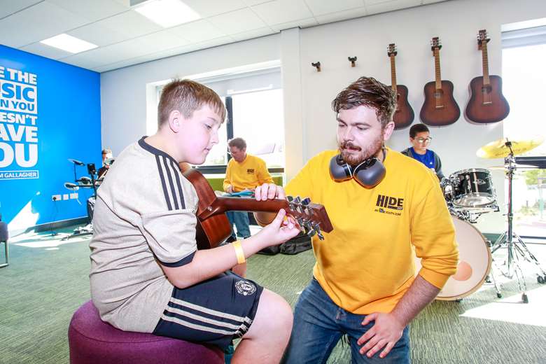 Youth zone's offer a raft of activities including music and sport. Picture: OnSide