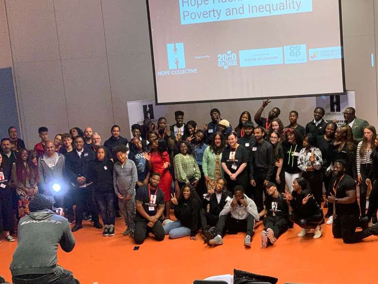 Young people attend an event in London. Picture: Damilola Taylor Trust