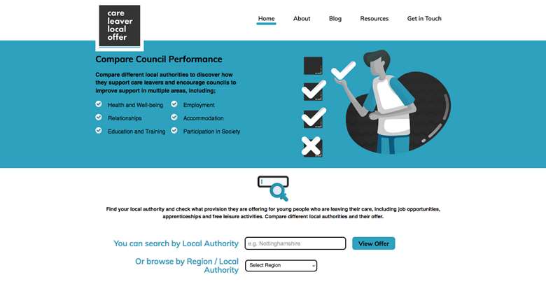 It is hoped the site will encourage councils to improve their care leaver offers. Picture: careleaveroffer.co.uk