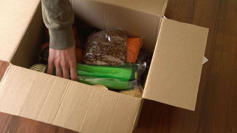 Schools provided food parcels for families during lockdown. Picture: Adobe Stock