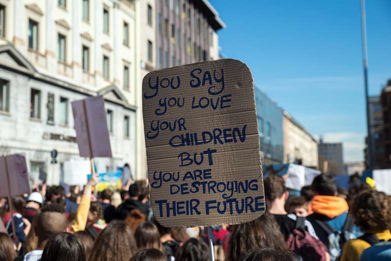 Less than one in five of the young people surveyed agreed that their generation is listened to when decisions are made about climate change and the environment. Picture: Nicola/Adobe Stock