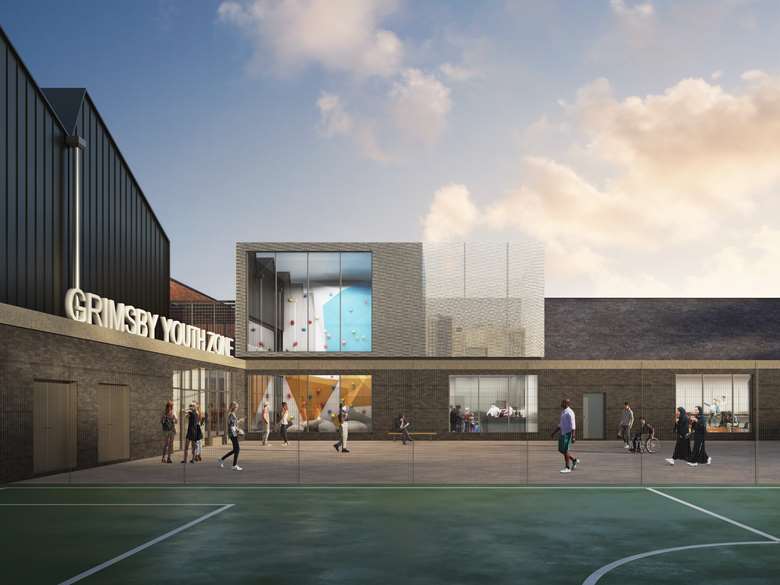 A CGI image showing what Grimsby Youth Zone will look like. Picture: National Lottery Heritage Fund