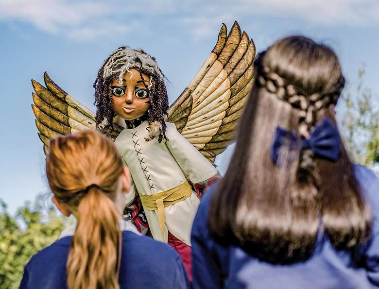 Half-osprey Ava is part of Generation Wild’s approach to help children reconnect with nature by engaging their imaginations 