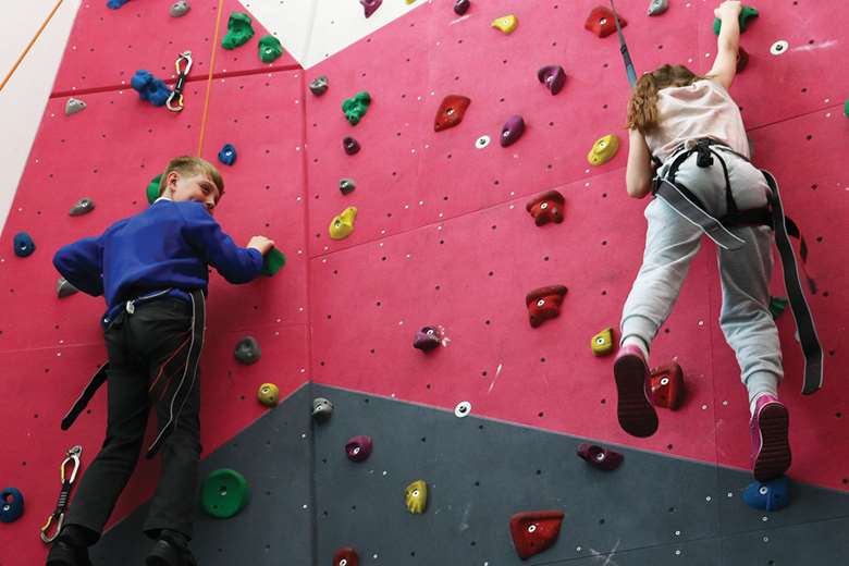 Climbing is part of an approach that promotes good physical and mental health. Picture: OnSide