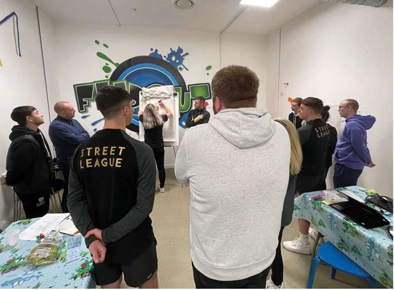 Street League’s youth board helps shape decisions on how the charity improves and develops its programmes. Picture: Street League