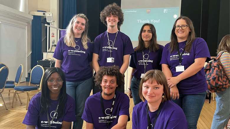 A group of young people act as e-wellbeing youth ambassadors to keep the website’s content under review and up to date. Picture: e-wellbeing, YMCA Downslink Group