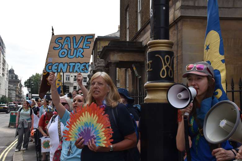 Members held protests against the closures last year. Picture: Lawrence Weetman