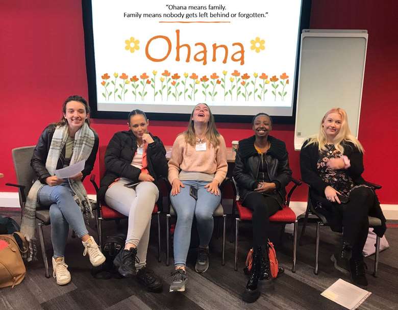 Young care-experienced parents advocate for better support through dialogue with social care professionals. Picture: Ohana