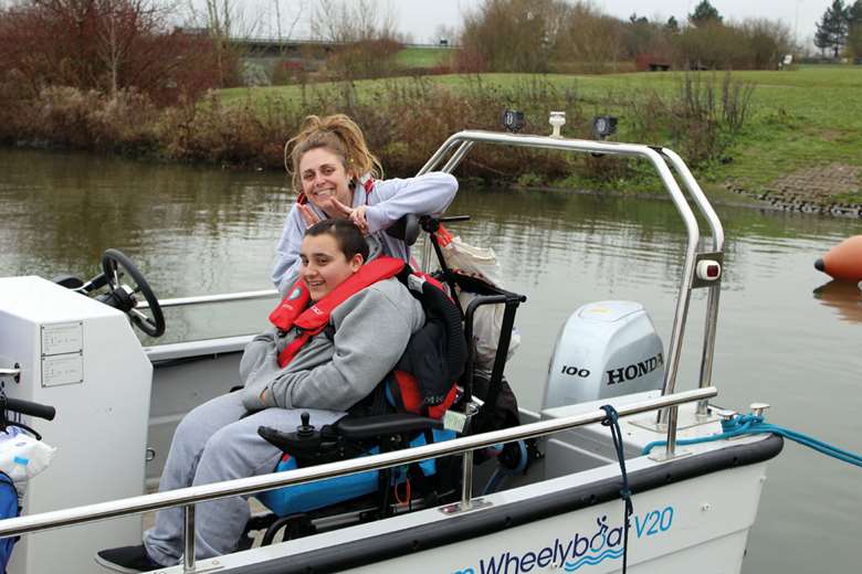 Action4Youth's outdoor learning centre boasts a power boat suitable for wheelchair users and young people with complex needs. Picture: Action4Youth