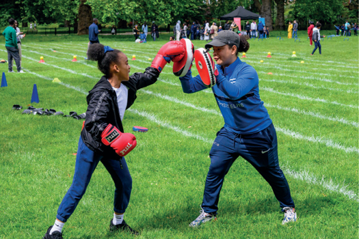 Participants build relationships with mentors and peers while gaining work skills
