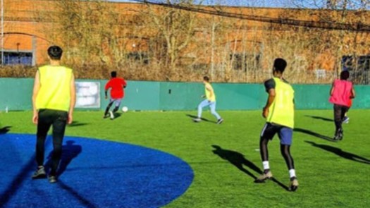 Former unaccompanied children advise others to keep busy by playing sports. Picture: GMIAU