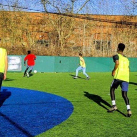 Former unaccompanied children advise others to keep busy by playing sports. Picture: GMIAU