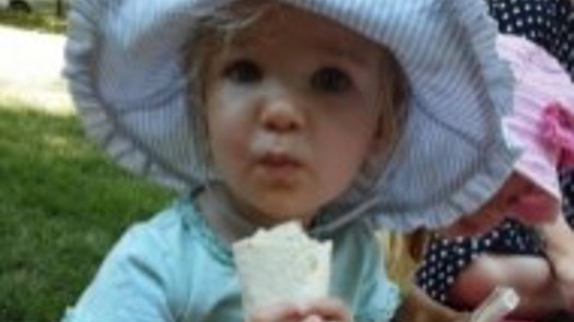 A child at Sunflower Nursery in Cambridge enjoys mini Glastonbury. Picture: CHS Group