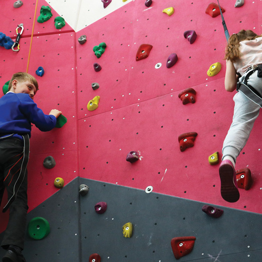 Climbing is part of an approach that promotes good physical and mental health. Picture: OnSide