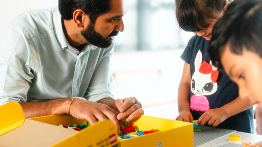The bricks are embossed with Braille numbers and letters. Picture: Mischief PR/LEGO